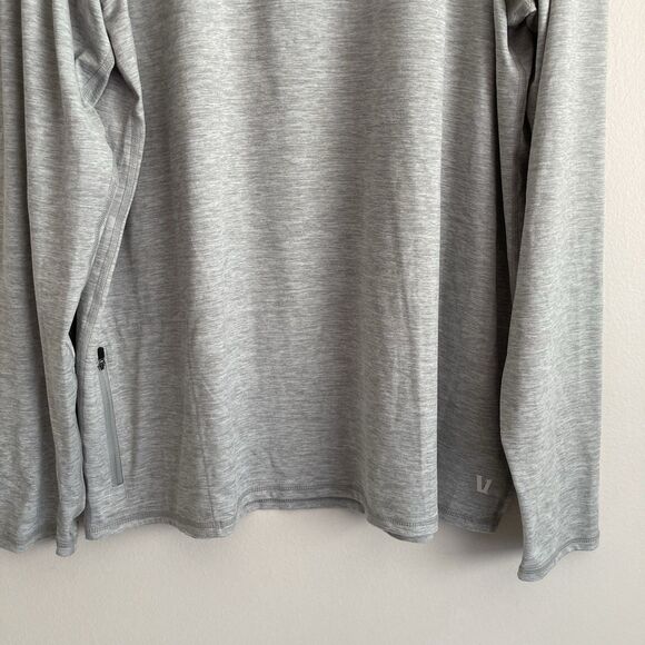 Vuori Mens Gray 1/4 Zip Pullover Size XXL Performance Stretch Lightweight Active - Picture 4 of 10